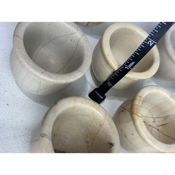 stoneware egg holder cups kitchen dining hosting party set of 10 - Picture 10 of 11